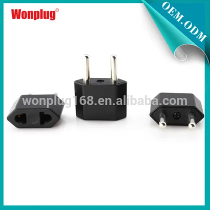 Universal usa plug to euro plug adapter 2 pin plug to Eu/euro Plug Adapter Europe Plug Adaptor