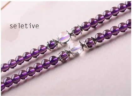 Multilayers Amethyst Crystal Bracelet Crystal Bangles Online
