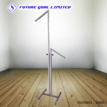 Double-Arms Metal Display Stand / 2 Way Garment Rack