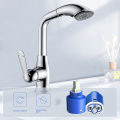 Bathroom Lavatory Pull out Stainless Steel Basin Faucet