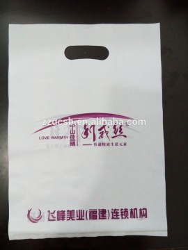 Milk White Plastic Custom Boutique Bags