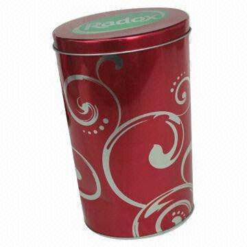 Gift Tin Box, Oval Shape, Customized Designs and Logos Accepted, OEM Orders Welcomed