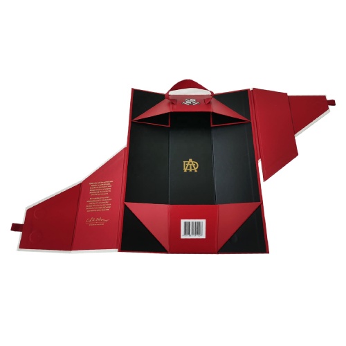 Empty folding flat shipping Wine packaging paper box