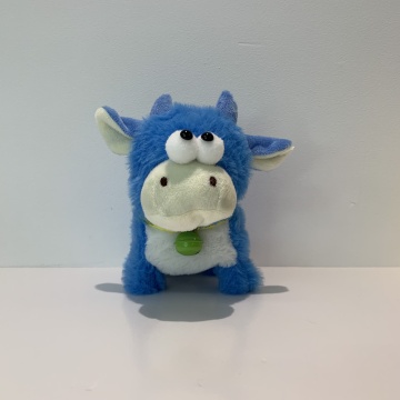 Dynamic Color Bell Bright Eye Cow Plush Toy