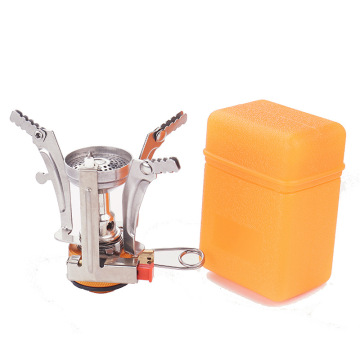 Portable Electronic Ignition Mini Gas Stove for Camping and Hiking