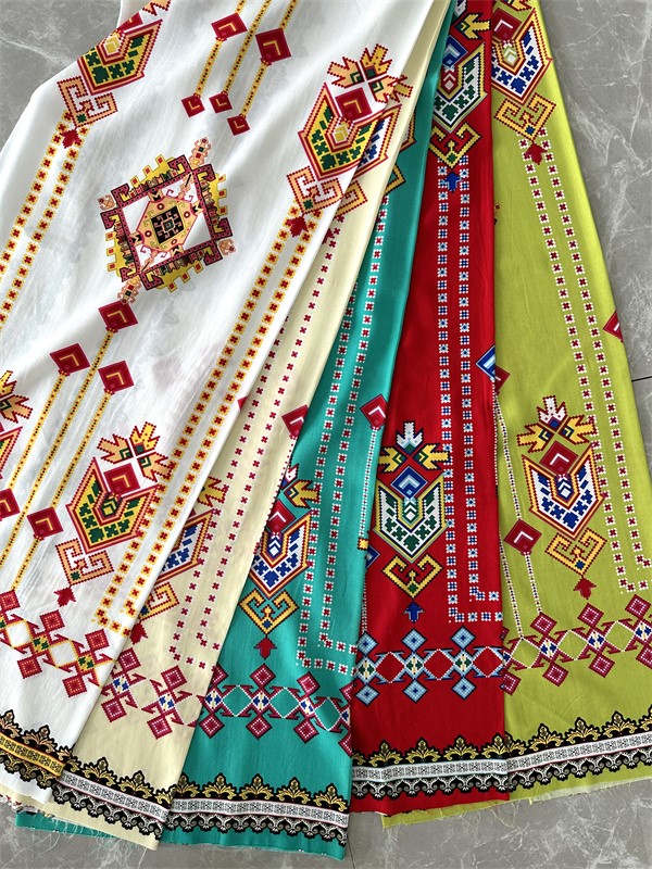 Wholesale Rayon Screen Printed Woven Fabrics