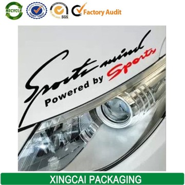 Custom PVC Waterproof Car Sticker Print, Car Label