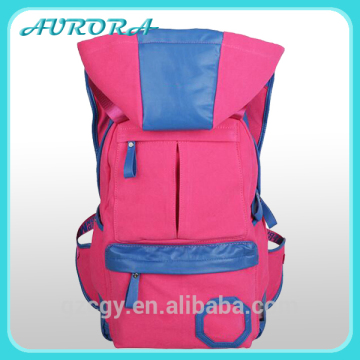 Outdoor fashionable canvas hoody korean hot style backpack