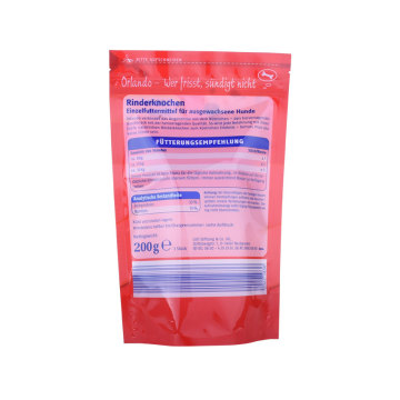 Sac de friandise pour chiens de fond plat en plastique 1 lb