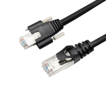 GigE Ethernet Cable RJ45 Male to Male Cat6 Industrial Camera Network Cable with Screw