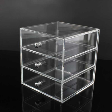 Partihandel 3 lådor akryl Makeup Organizer