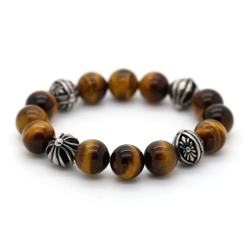 Pandora + tiger-eye pearl bracelet design