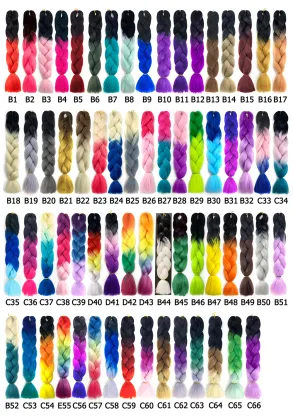Wholeslae Synthetic Braiding Hair Ombre Braiding Hair Yaki Jumbo Braid Hair