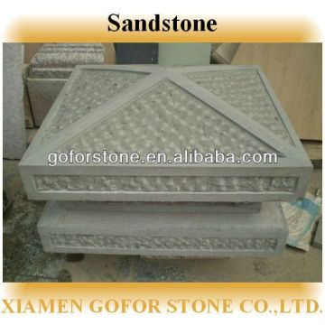 Sandstone pillar caps, sandstone tile