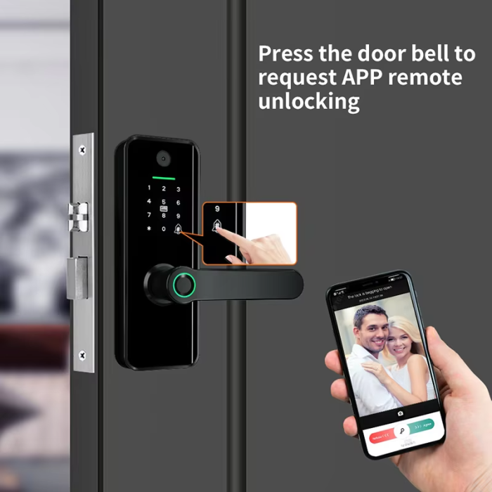 Умный кошачий глаз Tuya 3D Face Door Lock