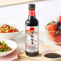Tasty seafood flavored soy sauce
