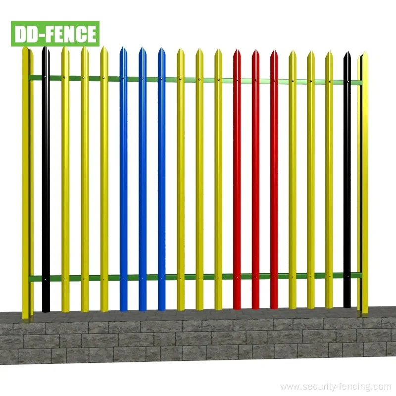 L Type Steel Iron Security Palisade Fencing Panel