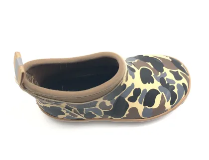 Langland Old School Camo Neoprene Rubber Deck Boots For Kids