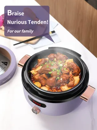 4L Electric Pressure Cooker Autoclave Pressure Cooker