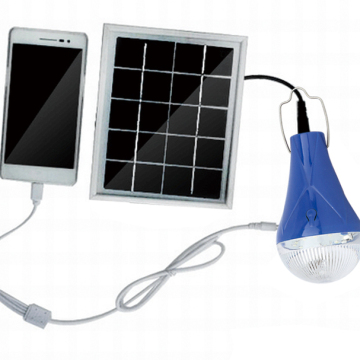 Portable Factory Price Mini High Power LED Solar Bulb - 3W Wisdomsolar CE Indoor Lamp