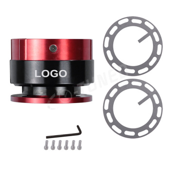 6-Hole Universal Custom Logo Aluminum Alloy Quick Release Hub Adapter for Car Steering Wheel