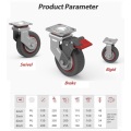 Heavy Duty PU Rigid Casters for Cart Equipment