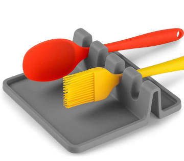 Foldable Silicone Spoon Rest & Chopstick Holder