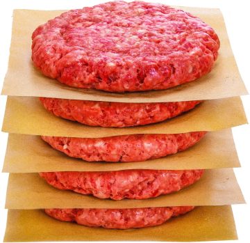 Kertas kertas kertas 6inx6in yang tidak dicabut untuk memisahkan burger dan kuki