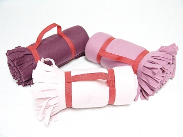 Rolled Polar Fleece Blanket