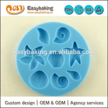 Customized sea life 3d silicone soap mold