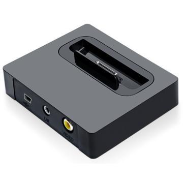 Docking Station สำหรับ IPhone/IPod ด้วยการควบคุมระยะไกล AV