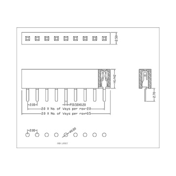 2.00mm Female Header Single Row Straight