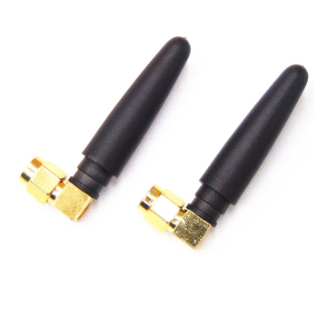 Small Right Angle SMA Male Plug 2dB 433MHz Rubber Duck Antenna