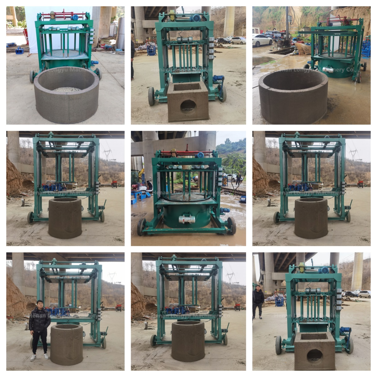 Manhole Core Machine Prefabricated Culvert Concrete Manhole Pipe Manufacturing Machine For ...