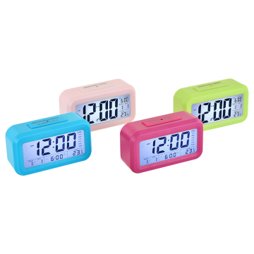 LED Digital Wall Clock with Remote Temperature Date