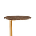 Стол роскошного мраморного бокового стола из нержавеющей стали