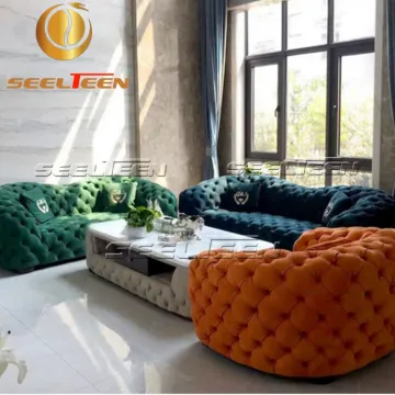 Italian Fabric Couches Sectional Sofa for Living Room