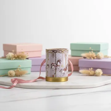 Elegant Custom Jewelry Packaging Tube with Heart Design