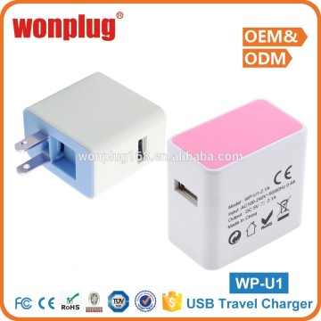 America usa mobile phone usb charger wall socket CE Rosh certificate approved