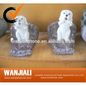 Hand Carved Stone Animal Sculpture Dog Sculpture