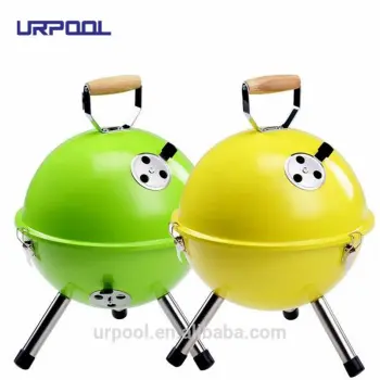 Vintage Cast Iron Hibachi Charcoal Grill - Small BBQ Grill for Sale