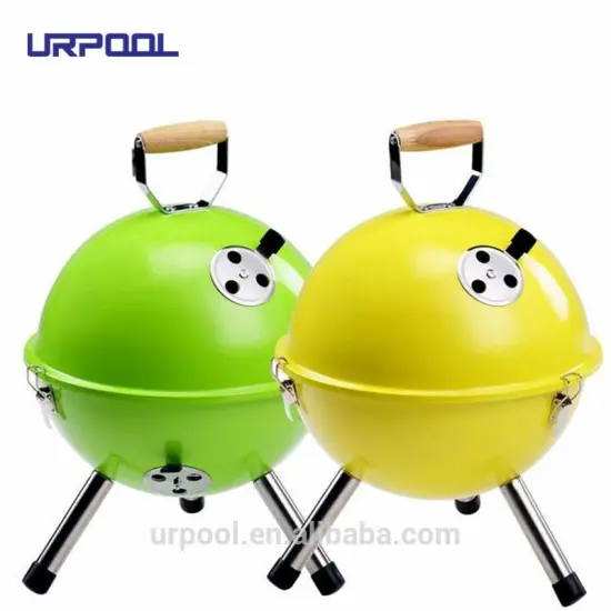 Vintage Cast Iron Hibachi Charcoal Grill - Small BBQ Grill for Sale