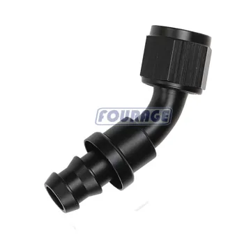 45 Degree Aluminum AN6 Female Swivel Hose Barb Fitting for Oil Fuel Line