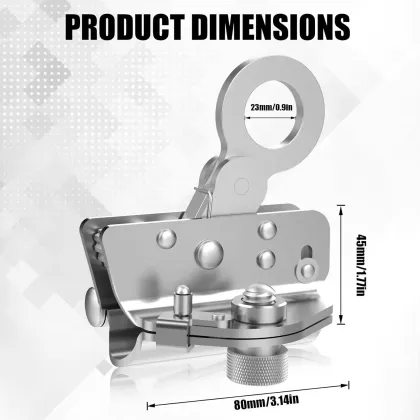 Anti-Fall Self-Locking Device for Rock Climbing - 6KN Alloy Steel Rope Grab