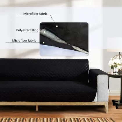 Microfiber Fabric Waterproof Love Seat Sofa Cover