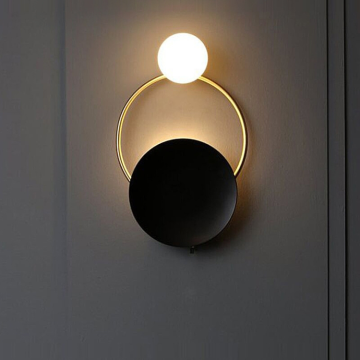 Copper LED Lights for Minimalist Living Room Decor: Aisle Bed and Wall Lamps