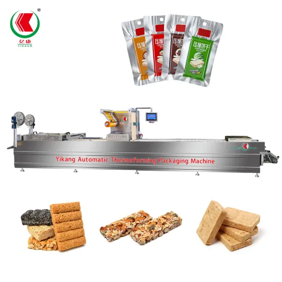 Dual-Side Stretchable Aluminum Foil Thermoforming Vacuum Packaging Machine