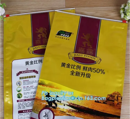 Resealable laminated box shape animal feed bag, Resealable Dog Treat Bag Dog Food Package Bags, metallized film slider zipper pa
