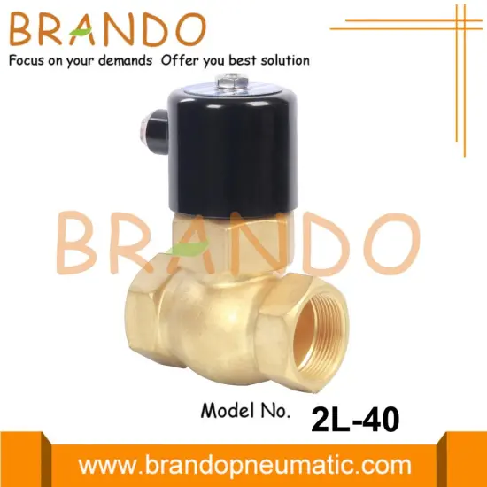 2L-40 1 1/2'' Brass Steam Electric Solenoid Valve