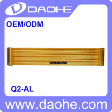 2U 9 bays non-hotswap aluminum panel rackmount server chassis